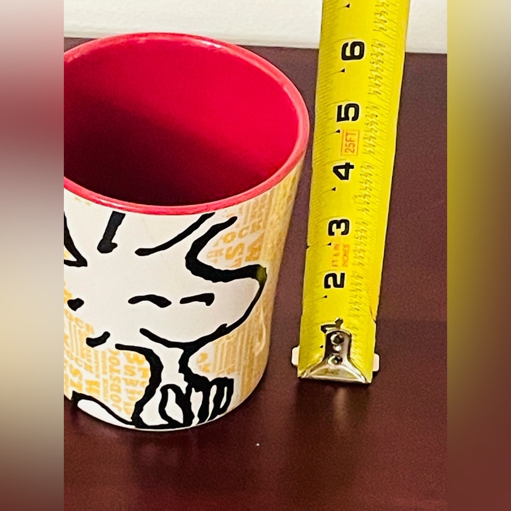 Pair Of Peanuts Snoopy Mugs:Snoopy and the Gang 21oz & Woodstock 15oz In EUC - Picture 16 of 16